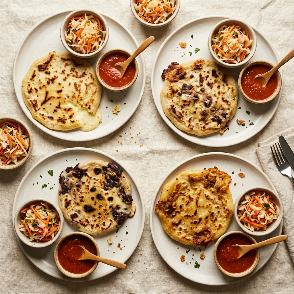 Assortment of FiveO3 Pupusas